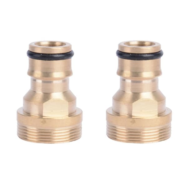 INF 2-pak armaturfittings 4/6 nippelstik med indvendigt og udvendigt gevind Gul