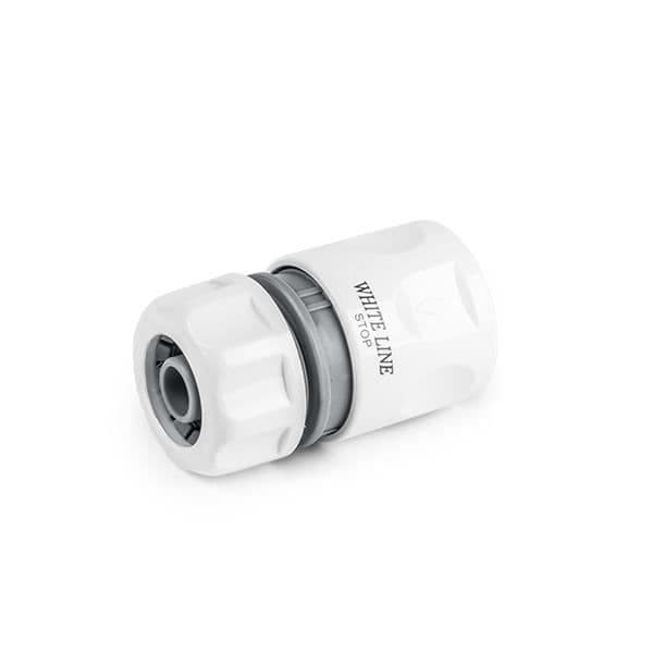 BRADAS WL-2140 WHITE LINE Slangkoppling, Anslutning för 1/2" eller 5/8" slang, Ändlock