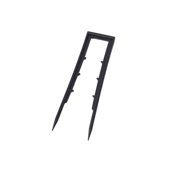 INF 10-pack U-formade trädgårdspinnar - 15cm Svart