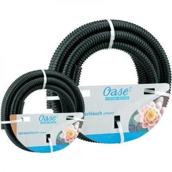 Rör - OASE - Spiral svart 1 1/4 - Flexibel PVC - Motståndskraftig - 5 meter