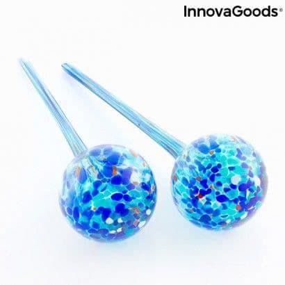 Automatiska bevattningsballonger - InnovaGoods - Aqua·loon - Paket om 2 - Trädgårdsbevattning - Blå