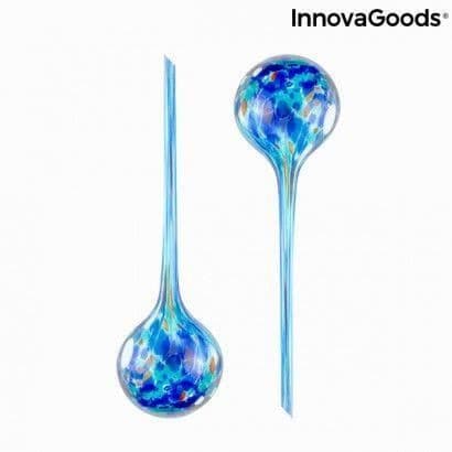 Automatiska bevattningsballonger - InnovaGoods - Aqua·loon - Paket om 2 - Trädgårdsbevattning - Blå