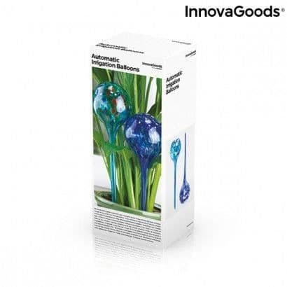 Automatiska bevattningsballonger - InnovaGoods - Aqua·loon - Paket om 2 - Trädgårdsbevattning - Blå