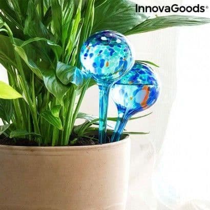 Automatiska bevattningsballonger - InnovaGoods - Aqua·loon - Paket om 2 - Trädgårdsbevattning - Blå