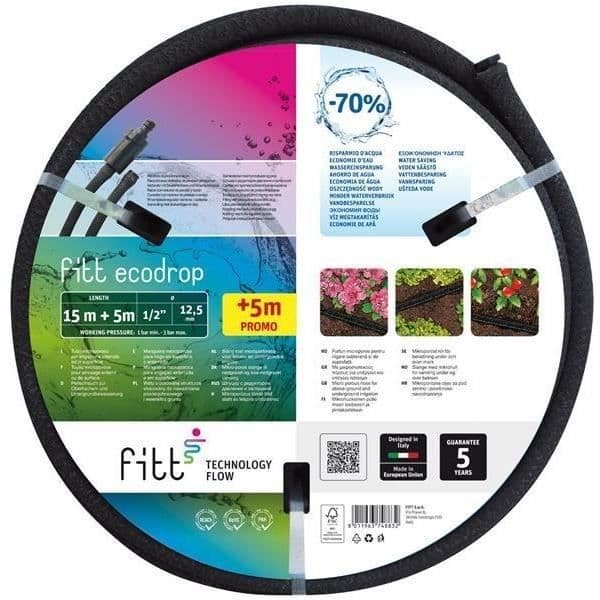 GENERISK - Sats med porösa slangar 13-16mm 1/10 liter per timme 15m+5m gratis - FITT