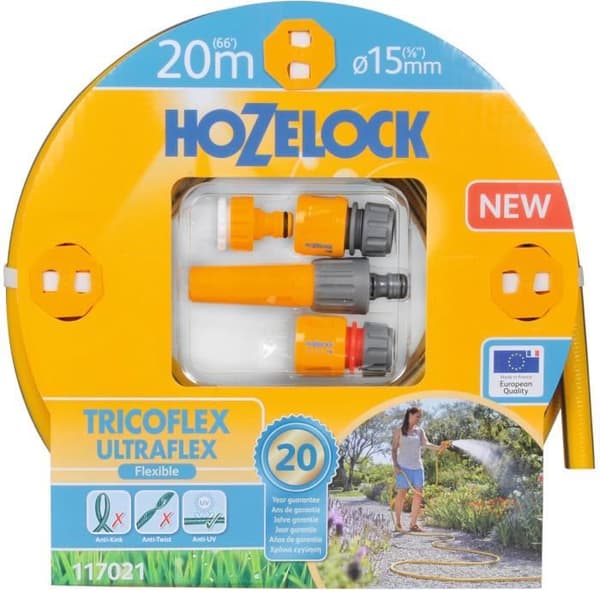 HOZELOCK Super Tricoflex Ultraflex trädgårdsslang Ø 15 mm Längd 20 m (117021)