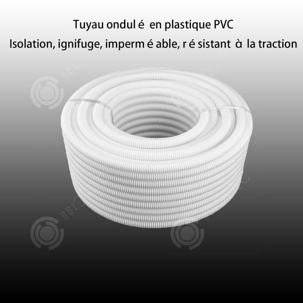 INN Flexibel korrugerad slang 15m ytterdiameter 5 cm innerdiameter 4 cm bevattningshuvud tillbehör trädgårdsmunstycke tillbehör