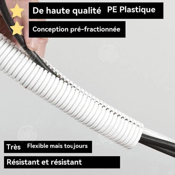 INN Flexibel korrugerad slang 15m ytterdiameter 5 cm innerdiameter 4 cm bevattningshuvud tillbehör trädgårdsmunstycke tillbehör