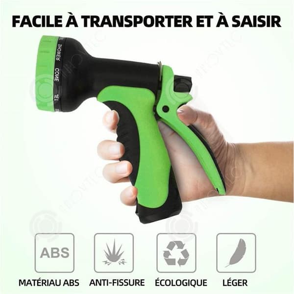 INN Expanderbar trädgårdsslang 30m 100ft Flexibel Magic Hose Anti-Leak Lätt och lätt att förvara Expanderbar trädgårdsslang Grön