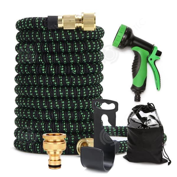 INN Expanderbar trädgårdsslang 30m 100ft Flexibel Magic Hose Anti-Leak Lätt och lätt att förvara Expanderbar trädgårdsslang Grön