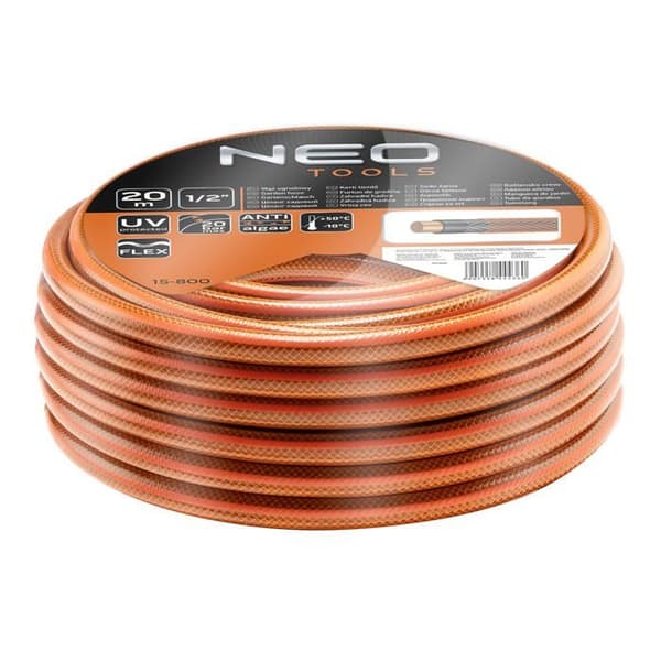 Neo - 15-800 - 1/2 x 20 m vattenslang, 4 lager EKONOMISK ()