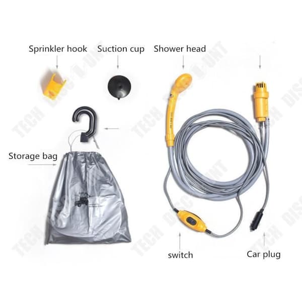 TD® Expanderbar Sprinkler Duschslang Utomhus Trädgård Bil Camping Rengöring Vattentät Lång indragbar Stark slang Sprinkle Sp