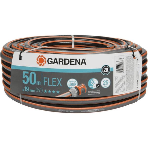GARDENA Comfort FLEX trädgårdsslang – Längd 50m – Ø19mm – Knutsäker och formstabil – 20 års garanti (18055-20)