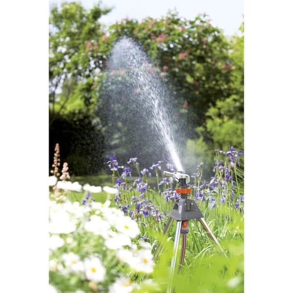 GARDENA kanonsprinkler på Premium-stativ – Justerbar räckvidd max 12,5 m – Max yta 490 m² – Garden XL – 5 års garanti (8138-20)