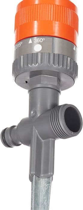 GARDENA Vario Comfort Circular Sprinkler – Yta 225m² max – Räckvidd 8,5m max – Bevattningsskåror 45-360° – 5 års garanti (1949-20)