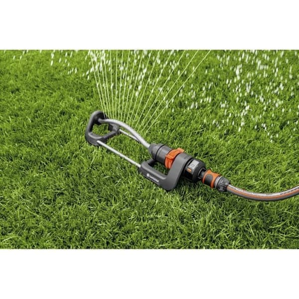 GARDENA Aquacount oscillerande vattenmätare sprinkler - Yta 220 m² - Räckvidd 17 m max - UV- och frostbeständig (18354-20)