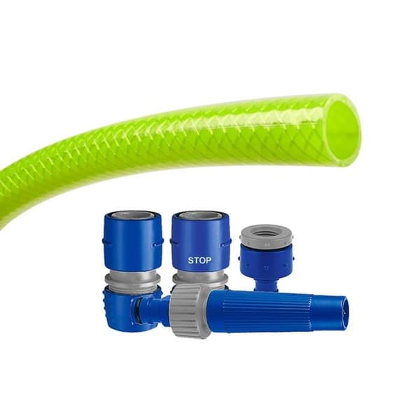 Tatay - 9988105 - Standardbevattningsbatteri 15 m 5/8'' Grön plast Mått 36,5 x 10 x 36,5 cm