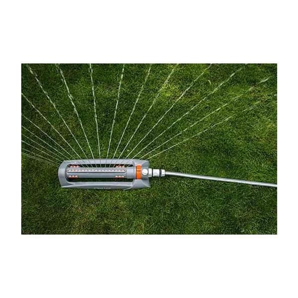 WHITE LINE Oscillerande sprinkler - BRADAS - Grässprinkler för medelstora ytor - Grå/Orange