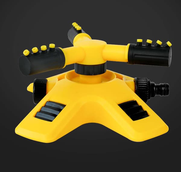 360 graders automatisk roterande sprinkler, bevattning av plantskolor Roterande Trident-sprinkler Tandem-sprinkler, blombevattning