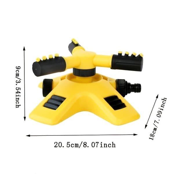 360 graders automatisk roterande sprinkler, bevattning av plantskolor Roterande Trident-sprinkler Tandem-sprinkler, blombevattning