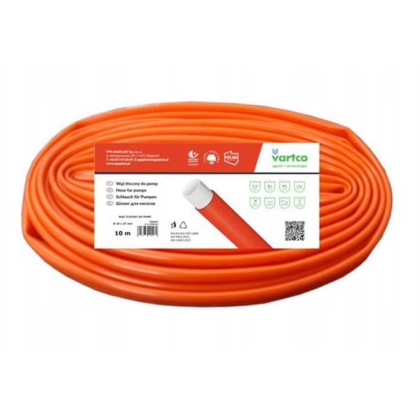 VARTCO slang för nedsänkbara pumpar - dräneringsslang med 2 lager - UV-beständig - diameter 2" 50mm - 10m längd