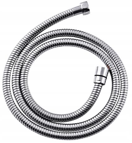 Duschslang, gummi, metall, 170 cm, krom