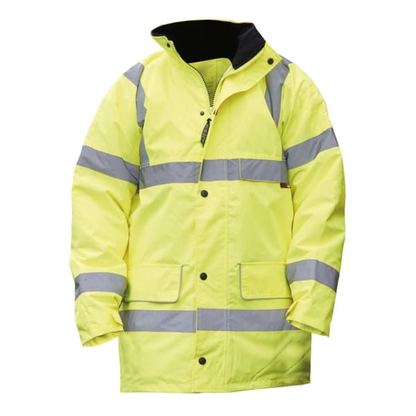 Warrior Nevada säkerhetsjacka med hög synlighet för män Fluorescent Yellow XL