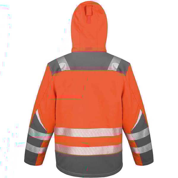 Result Safeguard Dynamic Softshell-arbejdsjakke med høj synlighed til mænd