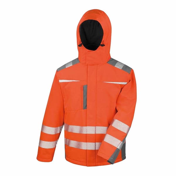 Result Safeguard Dynamic Softshell-arbejdsjakke med høj synlighed til mænd Orange 4XL