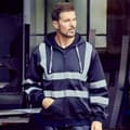 Miniatyrbilde 2 av 2: Yoko Mens Hi Vis Reflective Hoodie