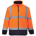 Miniatyrbild 1 av 2: Portwest Fodrad Hi Vis Fleecejacka för män (2 st.)