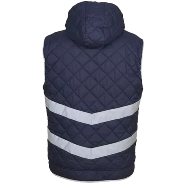 Yoko Unisex Adults Hi Vis Kensington Hooded Gilet (Pack of 2)
