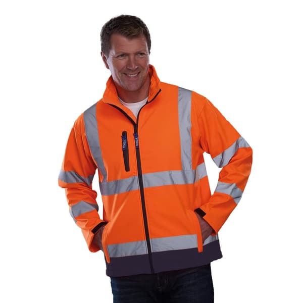 Yoko Hi-Vis Sofshell jakke til mænd