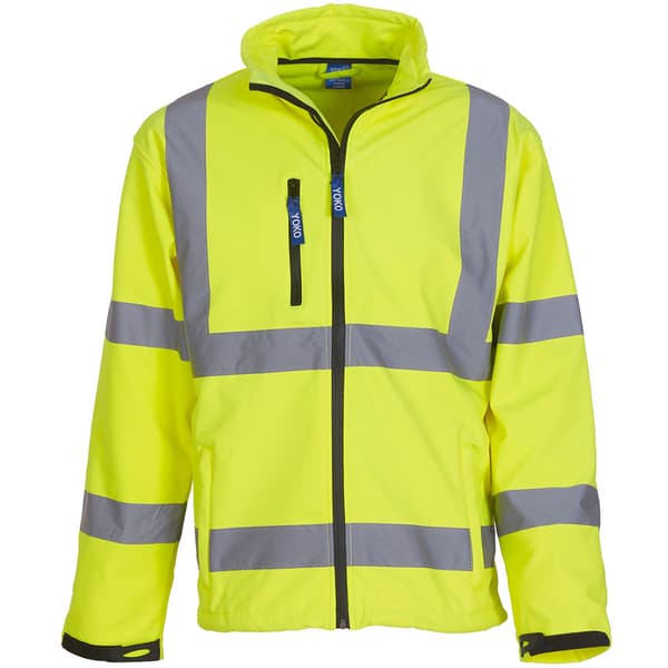 Yoko Hi-Vis Sofshell jakke til mænd