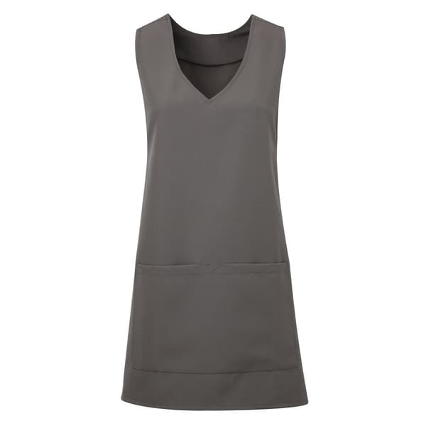 Premier Unisex Wrap-Around Tunic (Pack of 2) Dark Grey L/XL
