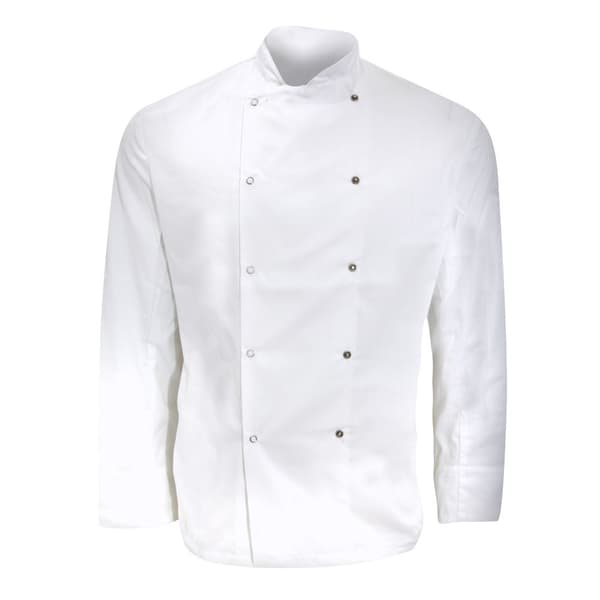 Dennys Langærmet kokkejakke til mænd / kokkebeklædning