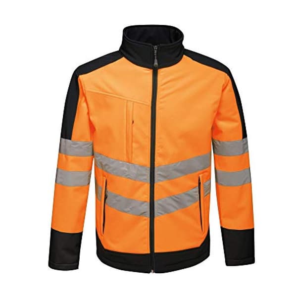 Regatta Unisex Hi Vis Pro Reflective Softshell Work Jacket