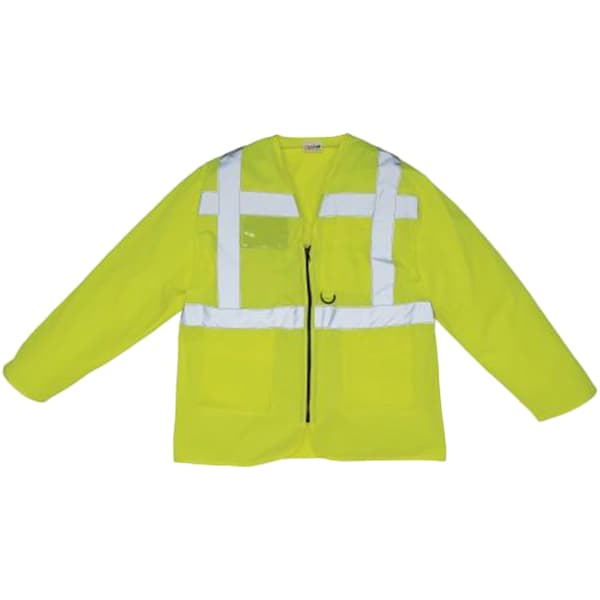 Yoko Herre Executive Hi-Vis sikkerhedsvest med lange ærmer til mænd