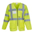 Miniatyrbillede 1 af 3: Yoko Herre Executive Hi-Vis sikkerhedsvest med lange ærmer til mænd