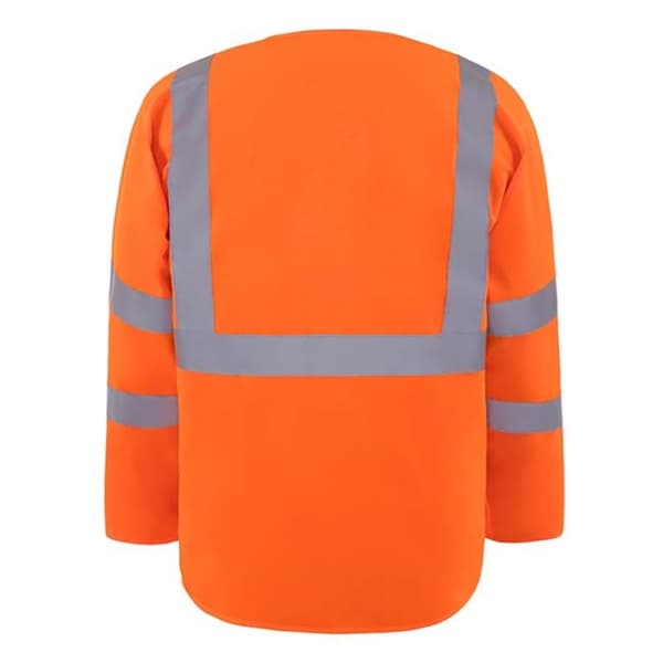 Yoko Mens Executive Hi-Vis långärmad säkerhetsväst med lång ärm för män