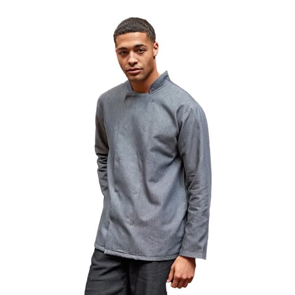 Premier Unisex Denim Chefs Jacket (pakke med 2)