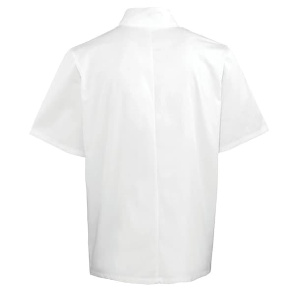 Premier Unisex Studded Front Short Sleeve Chefs Jacket (Pack of 2)