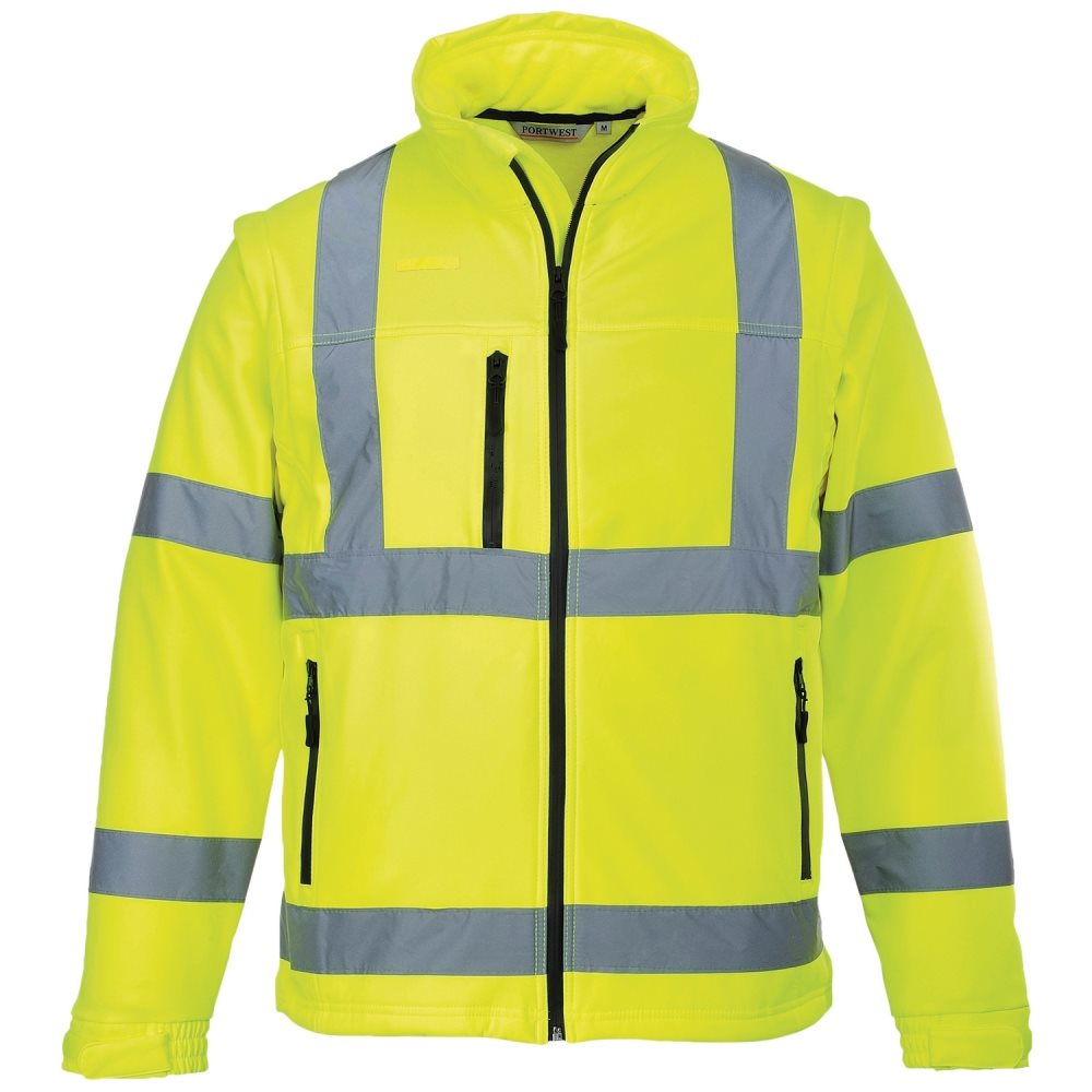 hi vis soft shell jacket