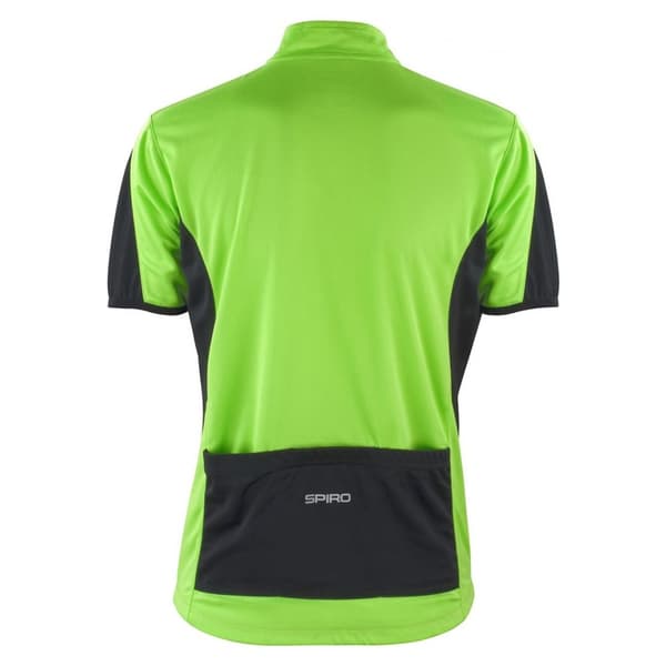 Spiro Mens Bikewear / Cycling 1/4 Zip Cool-Dry Performance Fleece Top / Light Jacket