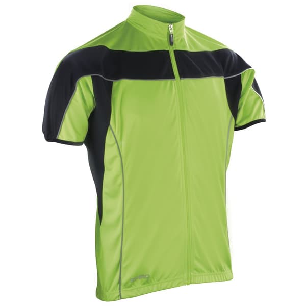 Spiro Mens Bikewear / Cycling 1/4 Zip Cool-Dry Performance Fleece Top / Light Jacket