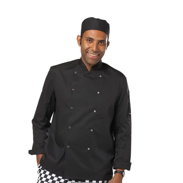 Dennys Mens Economy langærmet kokkejakke / Chefswear (pakke med 2)