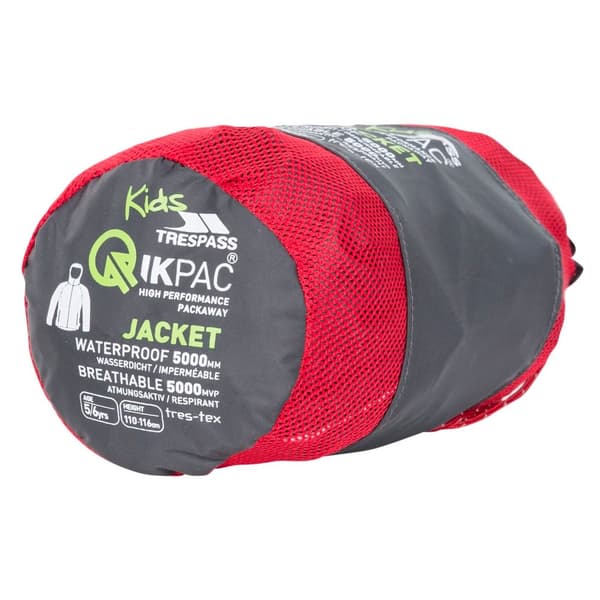Trespass Childrens/Kids Qikpac X Unisex Packaway Jacket
