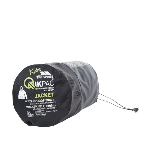 Trespass Qikpac X Unisex Packaway Jacket för barn/barn