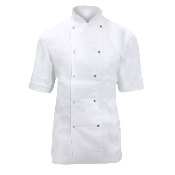 Dennys Dame/kvinde kortærmet kokkejakke / Chefswear (pakke med 2)