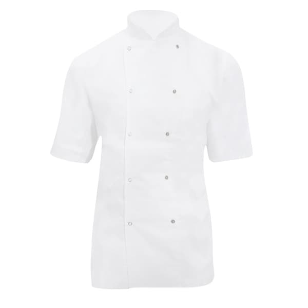Dennys Dame/kvinde kortærmet kokkejakke / Chefswear (pakke med 2)